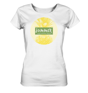 Summer Pineapple-Ladies Organic Shirt