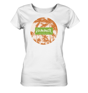 Summer Palms-Ladies Organic Shirt